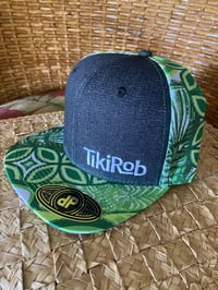 Image 1 of TikiRob Hawaiian Print Snap Back Hat