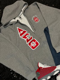 Image 2 of  GRAY ZIP-UP HOODIE 