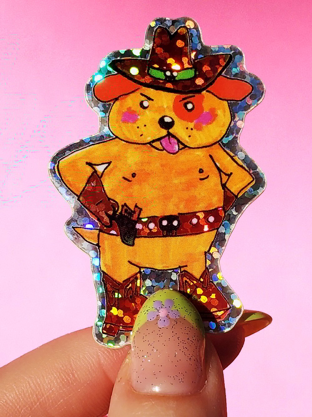 Image of Cowboy Pup Sticker