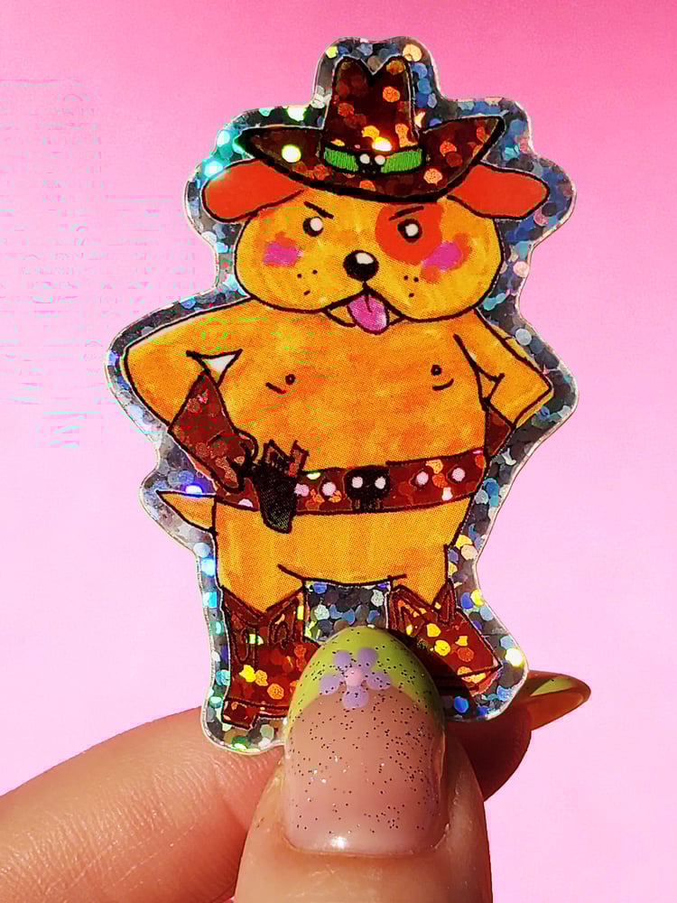 Image of Cowboy Pup Sticker