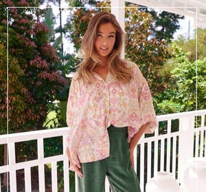 Image of Lily Vine Peony Shirt. By JAASE 