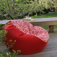 Image 1 of Brooklyn Red Outdoor Bean Bag