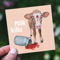 Image 1 of Milk kills | Sticker