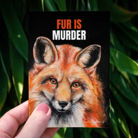 Image 1 of Fur is murder | Sticker