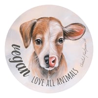 Image 2 of Vegan, love all animals | Button