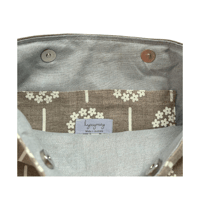 Image 4 of Hydrangeas in Cream on Natural Linen - Cross Body Bag