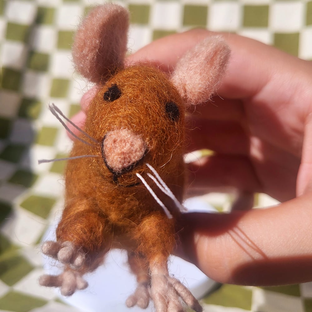 Image of Rodney the Rat fuzzy figurine 🐀 