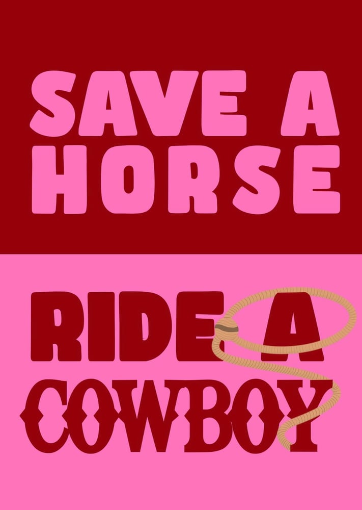 Image of Cowboy Print