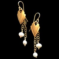 Image 2 of PLISSÉ ARROW Earring x Chains & Corail