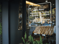 Image 5 of Business Hours Window Sticker