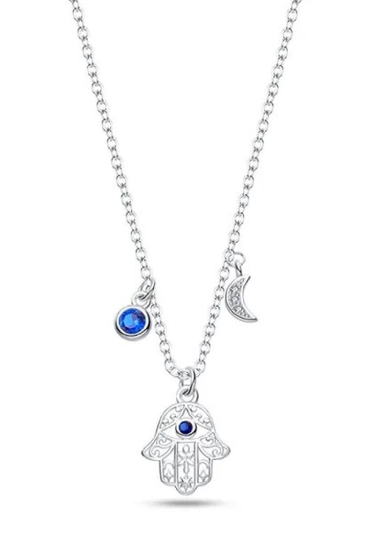 Image of 925 silver Hamsa necklace 