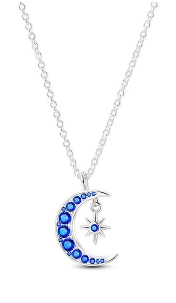 Image of 925 silver celestial necklace