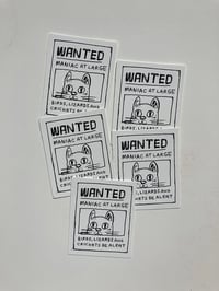 Image 1 of Wanted Cat Sticker Pack