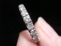 Image 3 of VINTAGE 18CT 1.70CT DIAMOND FULL ETERNITY RING SIZE L