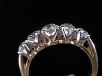 Image 4 of EDWARDIAN 18CT OLD CUT 5 STONE DIAMOND RING APPROX 1.20CT