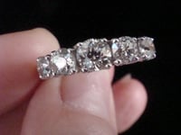 Image 5 of EDWARDIAN 18CT OLD CUT 5 STONE DIAMOND RING APPROX 1.20CT