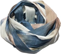 Image 1 of 10YD. CORDUROY HAND DYED RECYCLED SARI SILK RIBBON BUNDLES by COLOR KISSED SILK