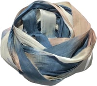 Image 4 of 10YD. CORDUROY HAND DYED RECYCLED SARI SILK RIBBON BUNDLES by COLOR KISSED SILK