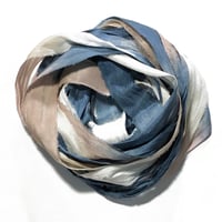 Image 2 of 10YD. CORDUROY HAND DYED RECYCLED SARI SILK RIBBON BUNDLES by COLOR KISSED SILK