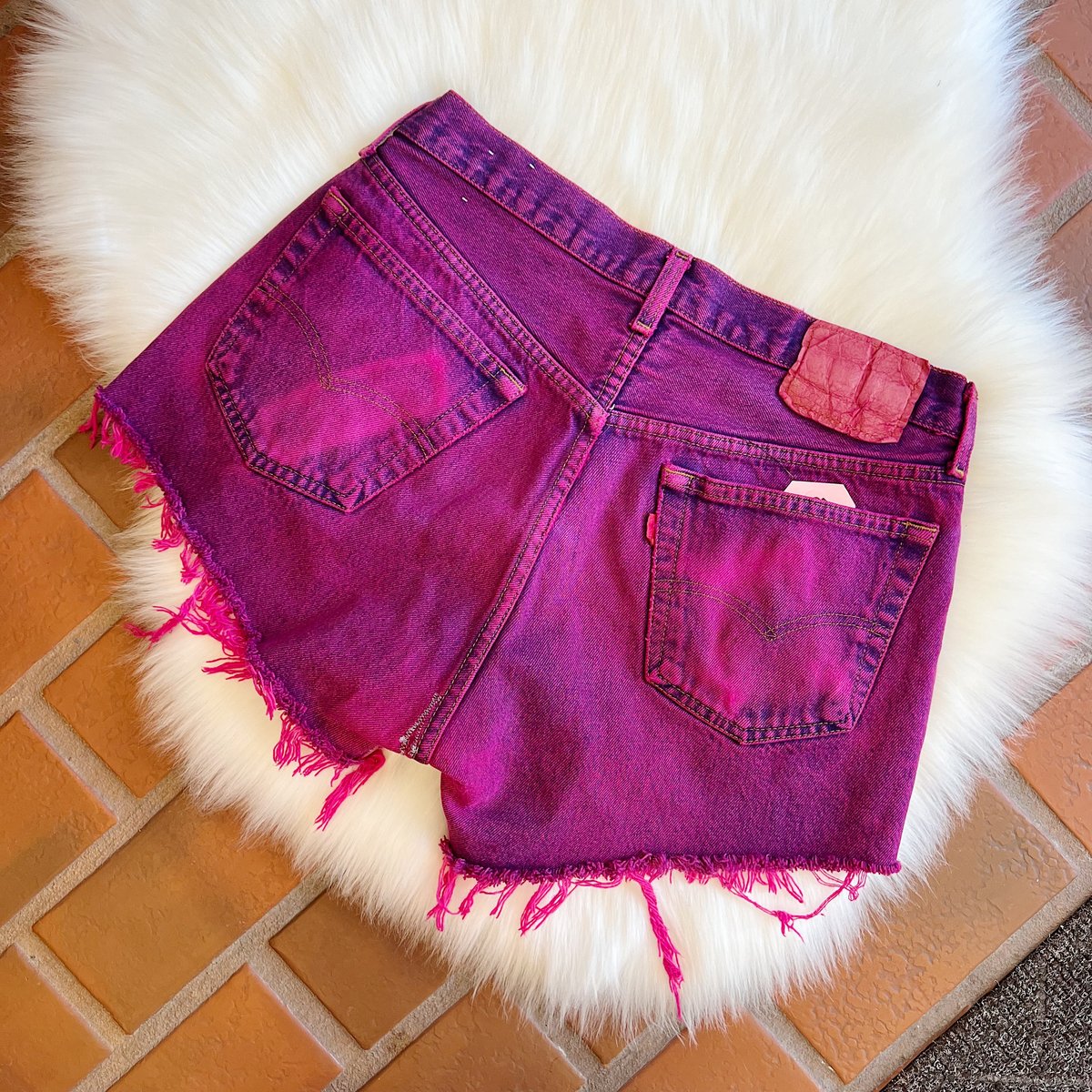 Image of 29/30" waist - Vintage Levi 501 Rare Overdyed Shorts