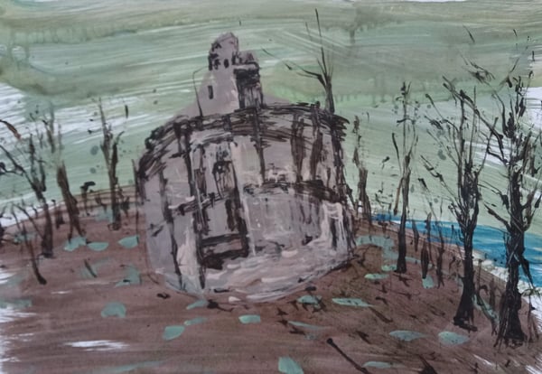 Image of Ardmore Watchtower in Winter