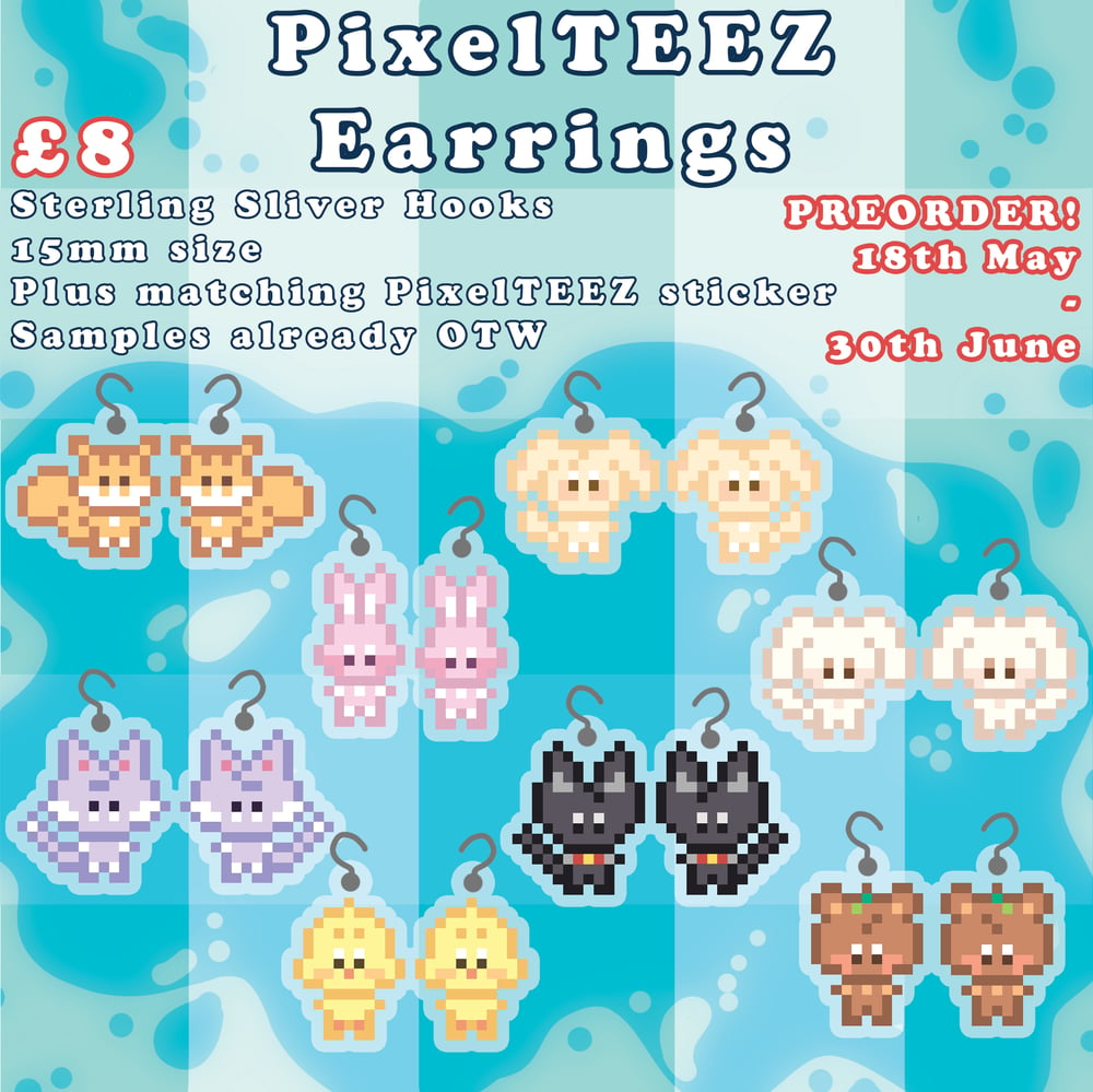 Image of PixelTEEZ Earrings! [PRE ORDER]