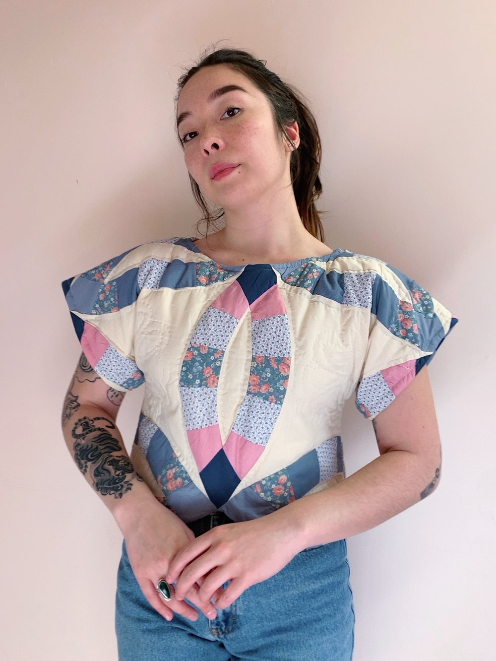 Image of Quilt Crop Top — Wedding Ring