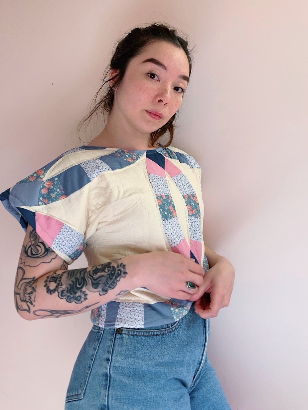 Image of Quilt Crop Top — Wedding Ring