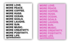 More, More, More Sticker (Waterproof)