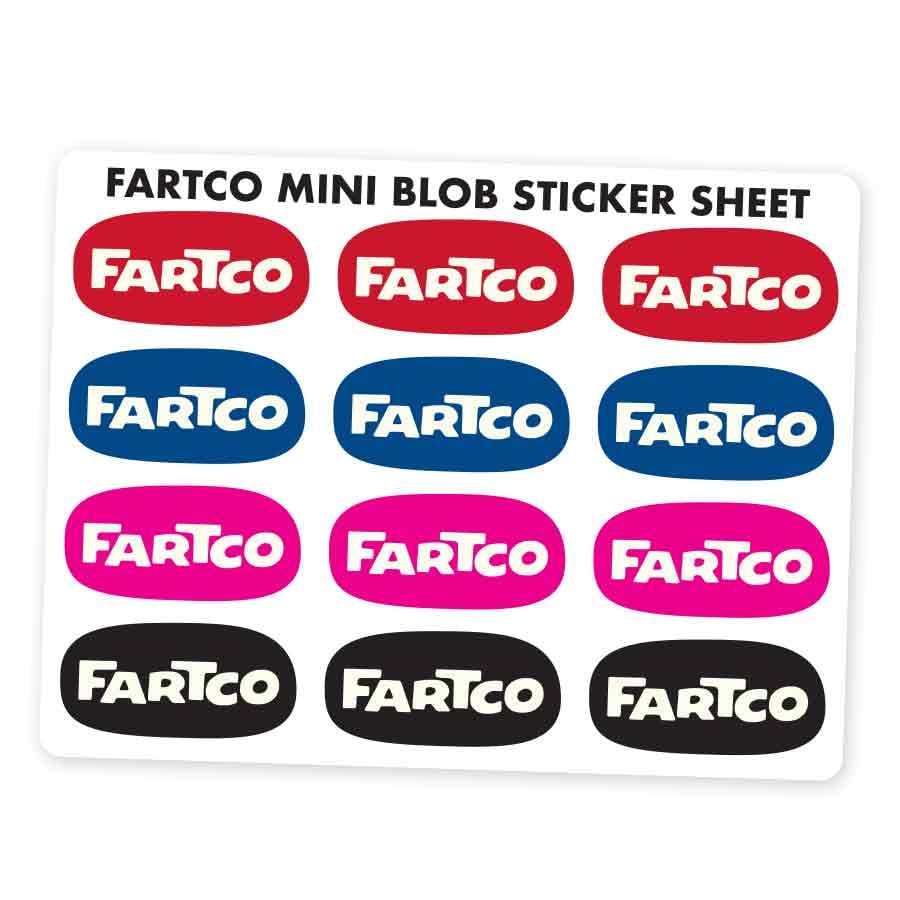 Image of Blob Mini  Sticker Sheet.