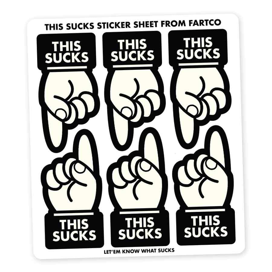 Image of This Sucks Mini Sticker Sheet