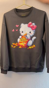 Image 1 of Hello Kitty hot Cheetos crew neck 