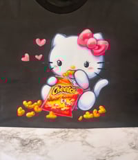 Image 2 of Hello Kitty hot Cheetos crew neck 
