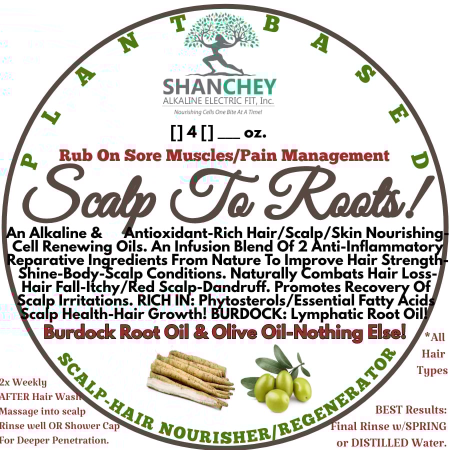 Scalp To Roots! Mushroom/Burdock/Nettle/Buckthorn/Cayenne/Cell Renewing Skin & Scalp Medicinal Oils