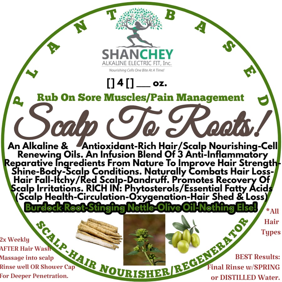 Scalp To Roots! Mushroom/Burdock/Nettle/Buckthorn/Cayenne/Cell Renewing Skin & Scalp Medicinal Oils