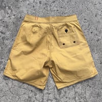 Image 2 of Classic - Mens mustard with black contrast stitch 100% cotton board short