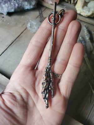 Image of Lavendar Broomstick Necklace