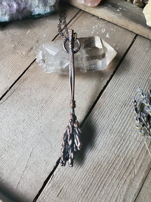Image of Lavendar Broomstick Necklace #2