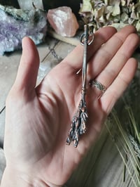 Image 3 of Lavendar Broomstick Necklace #2