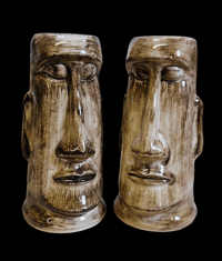 Image 1 of Vintage Disneyland Moai S&P Shakers FREE SHIPPING 