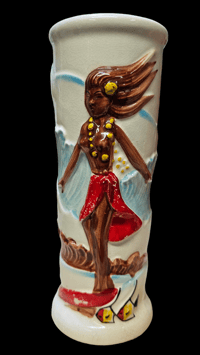 Image 1 of Vintage Stockton Islander Surfer Girl Mug FREE SHIPPING 