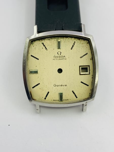 Image of vintage retro Omega geneve 1960's/70's gents watch Case,used,ref#(om-58)
