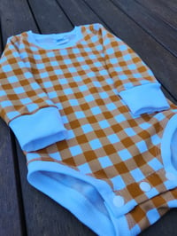 Image 1 of Pumpkin Spice Gingham Bodysuit