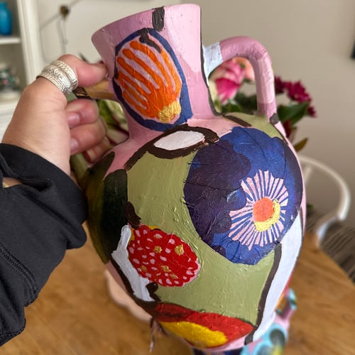 Image of MIXED MEDIA VASE PAINTING WORKSHOP + Take home Kit