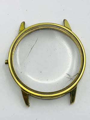 Image of vintage gold plated Omega 1960's/70's gents watch Case,used,ref#(om-61)