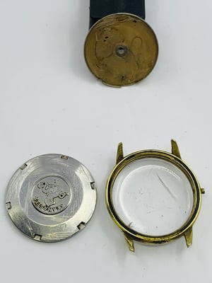 Image of vintage gold plated Omega 1960's/70's gents watch Case,used,ref#(om-61)