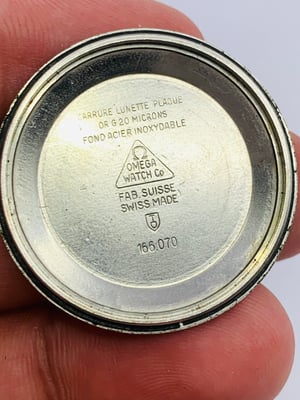 Image of vintage gold plated Omega geneve 1960's/70's gents watch Case,used,ref#(om-62)