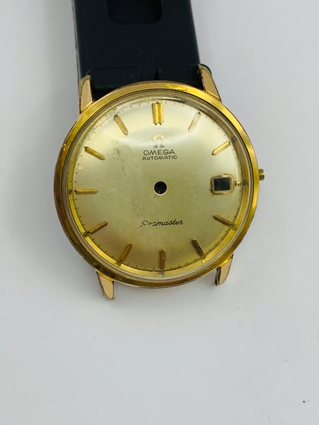 Image of vintage gold plated Omega seamaster 1960's/70's gents watch Case,used,ref#(om-71)