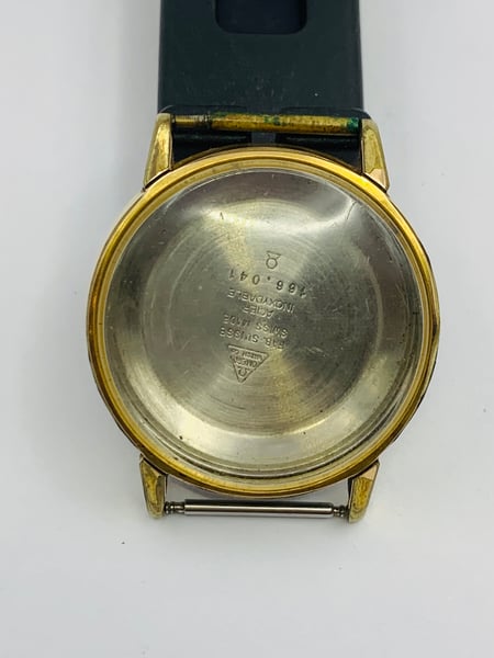Image of vintage gold plated Omega 1960's/70's gents watch Case,used,ref#(om-73)