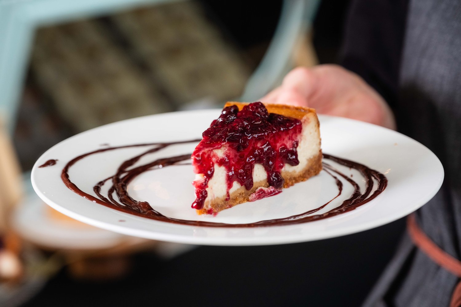 Image of XMAS Baked lemon and berry cheesecake 25cm -Pick up Xmas eve Wed Dec 24th 2-3pm 